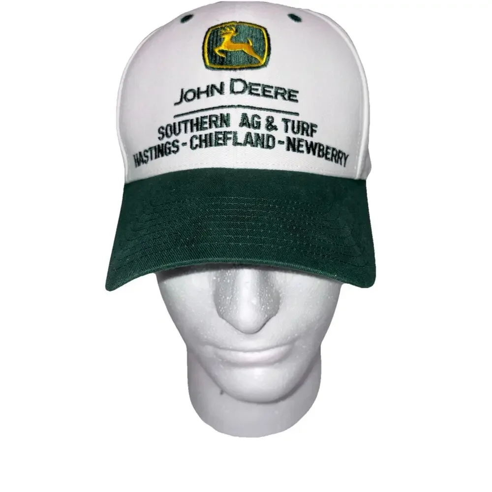 John Deere Southern Ag & Turf White Green Cap‎ Agriculture trucker hat